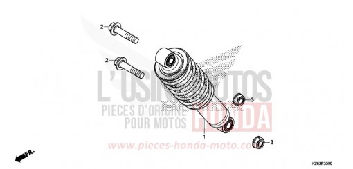 REAR CUSHION MSX125F de 2015